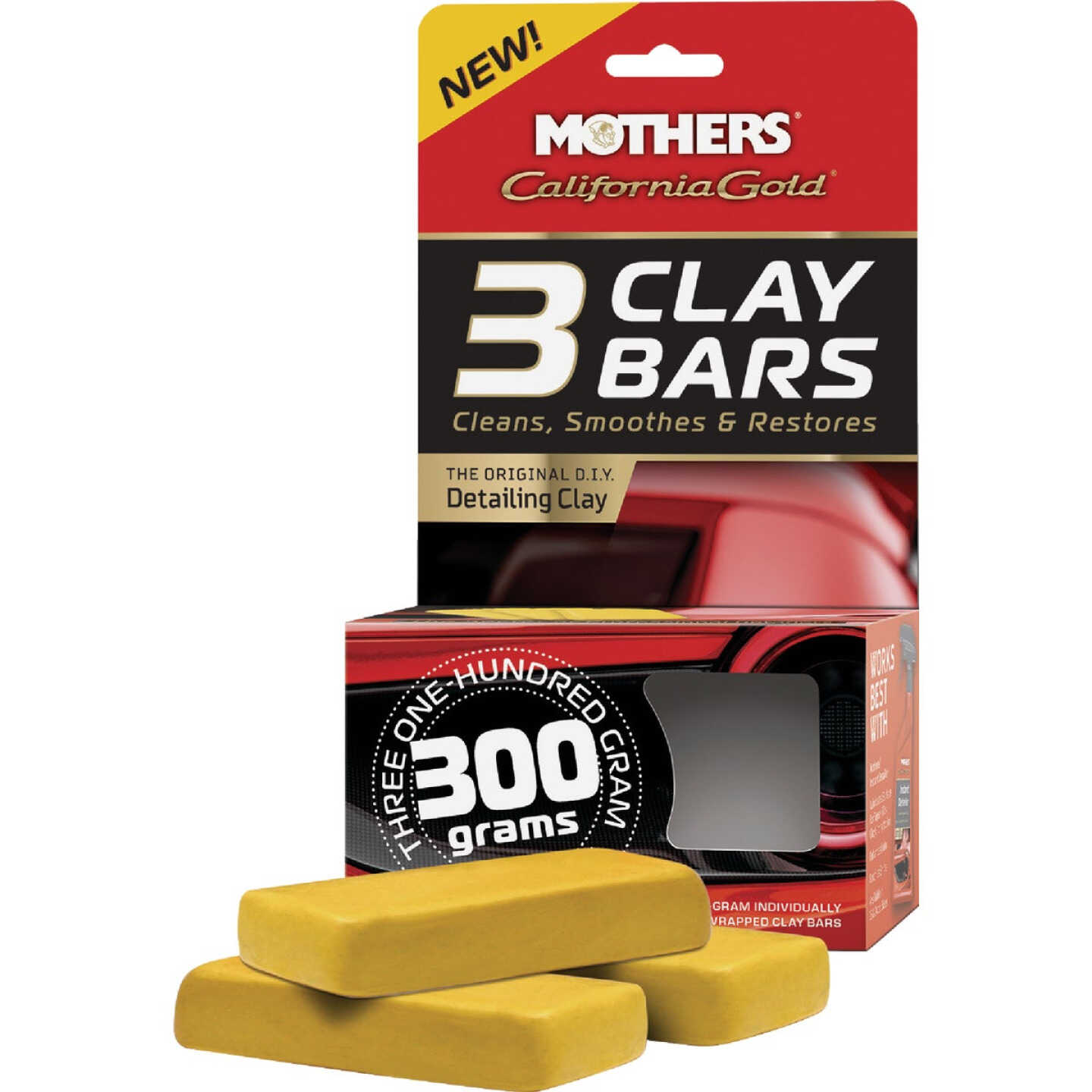 Mothers California Gold Clay Bar (3-Pack) Image 1