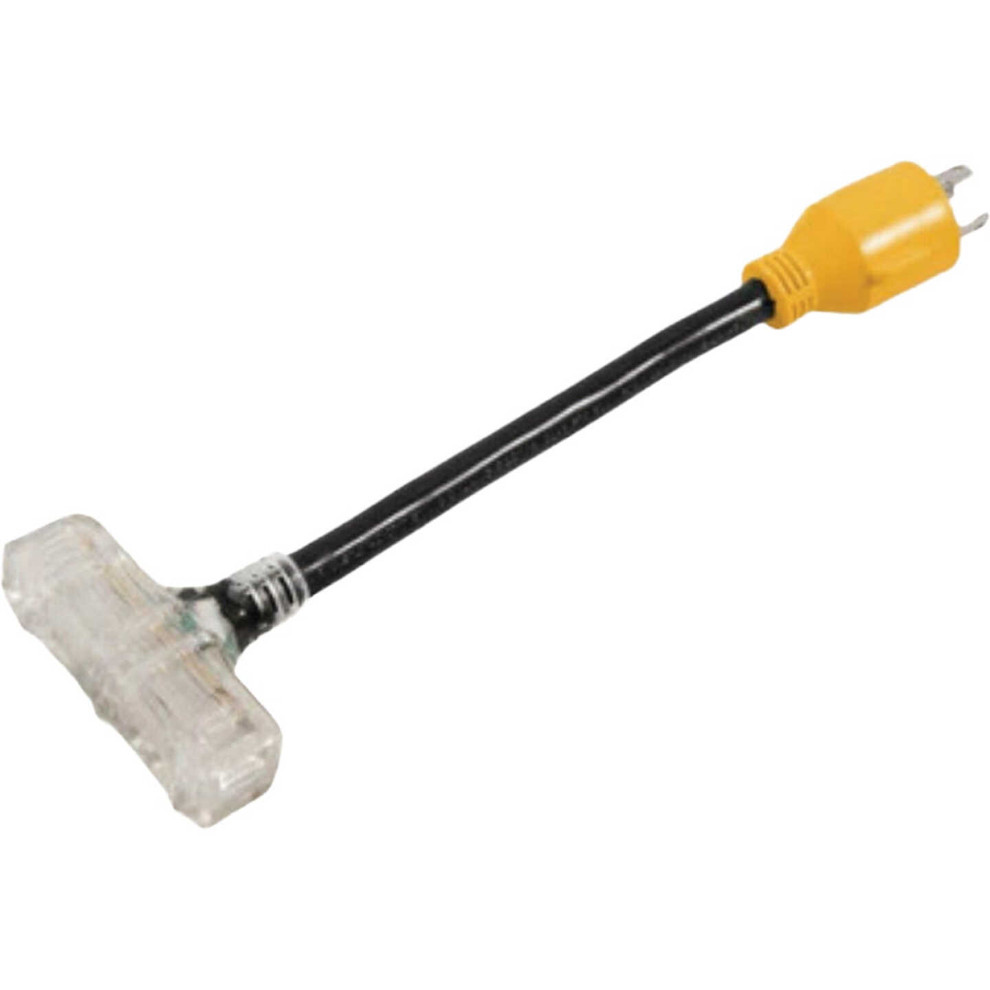 Camco Power Grip 30-Amp 3-Prong Heavy-Duty Locking Generator Adapter Image 1