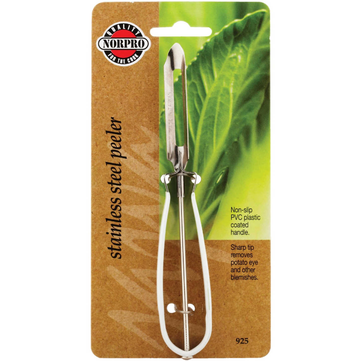 Norpro Stainless Steel Peeler with Non-slip PVC Coated Handle Image 2