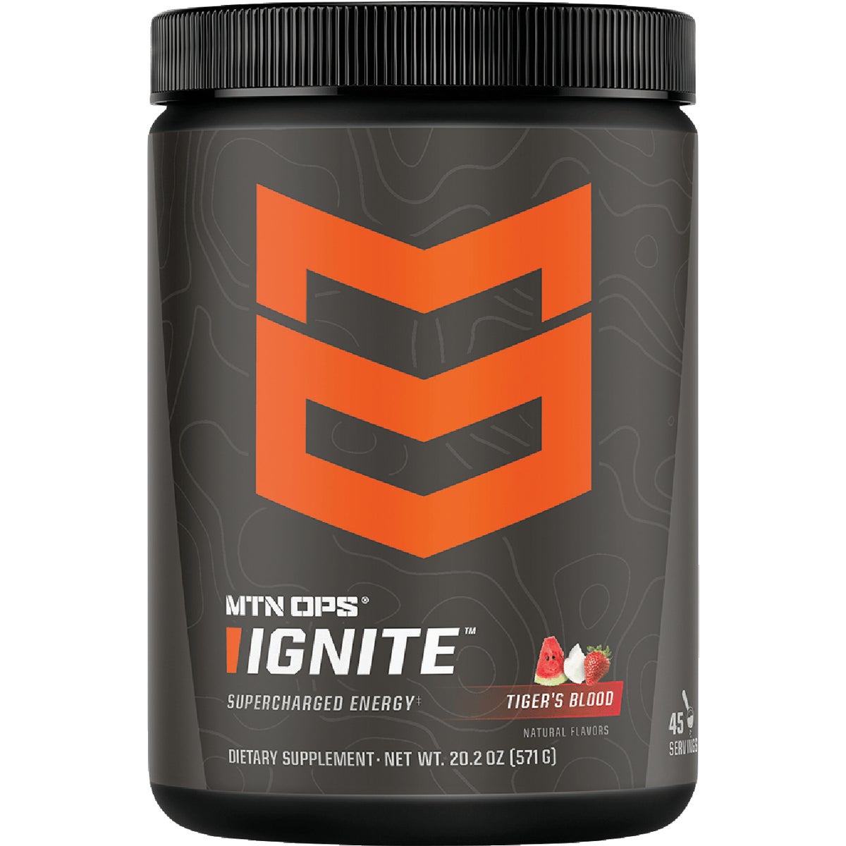 MTN OPS Ignite Tiger's Blood Scoop Energy Drink Mix Image 2