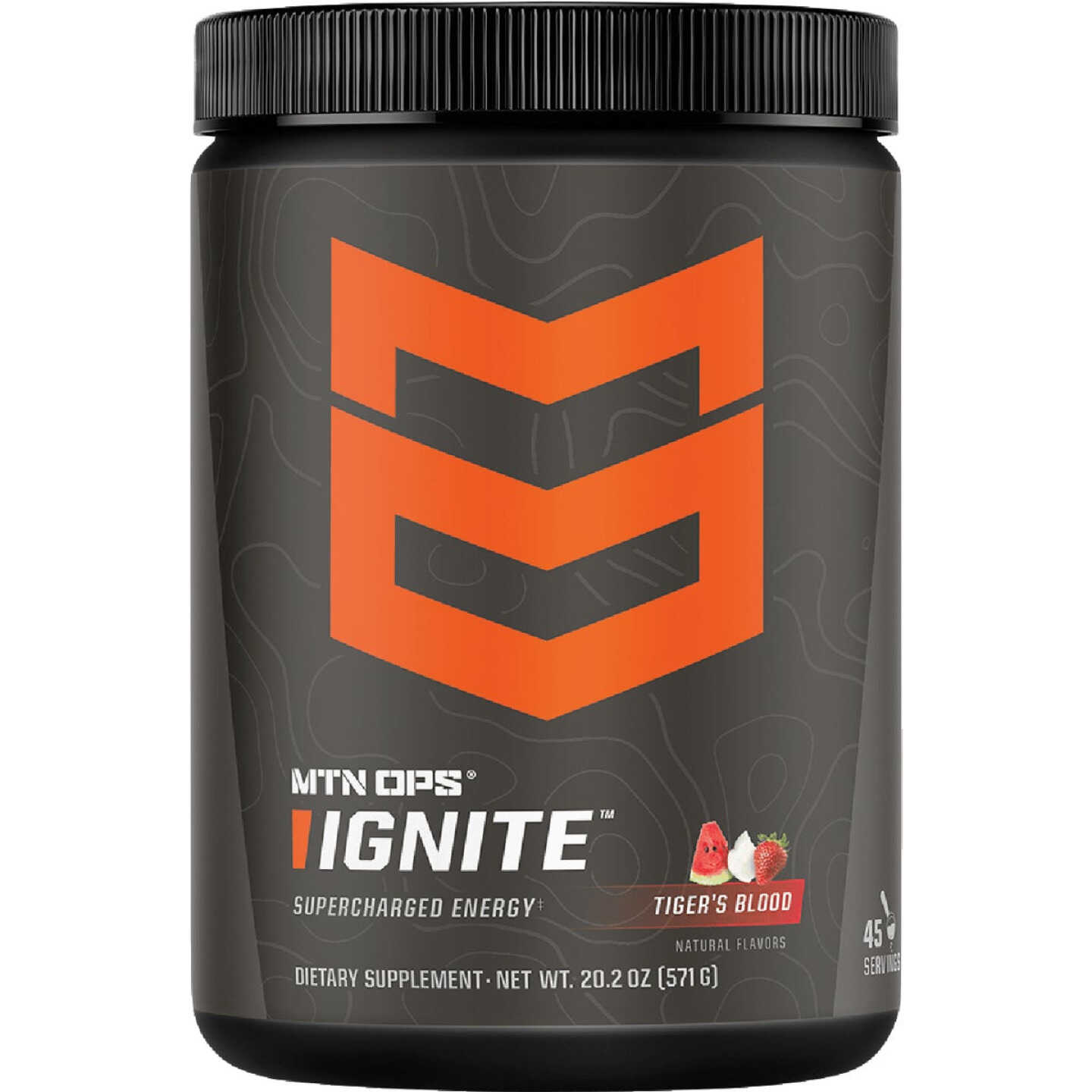 MTN OPS Ignite Tiger's Blood Scoop Energy Drink Mix Image 2
