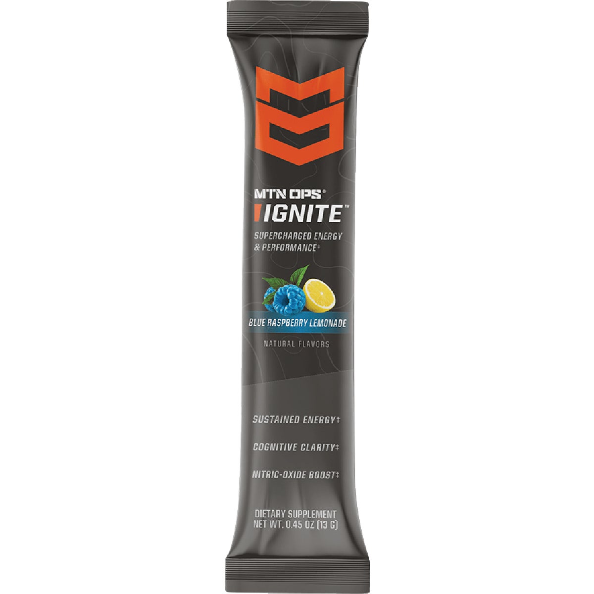 MTN OPS Ignite Blue Raspberry Energy Drink Mix Image 2
