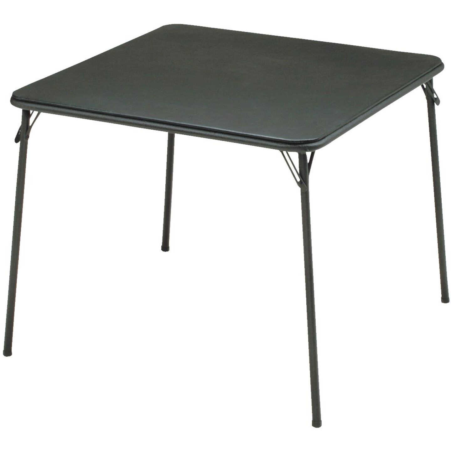 34" SQ BLACK LACE TABLE Image 1