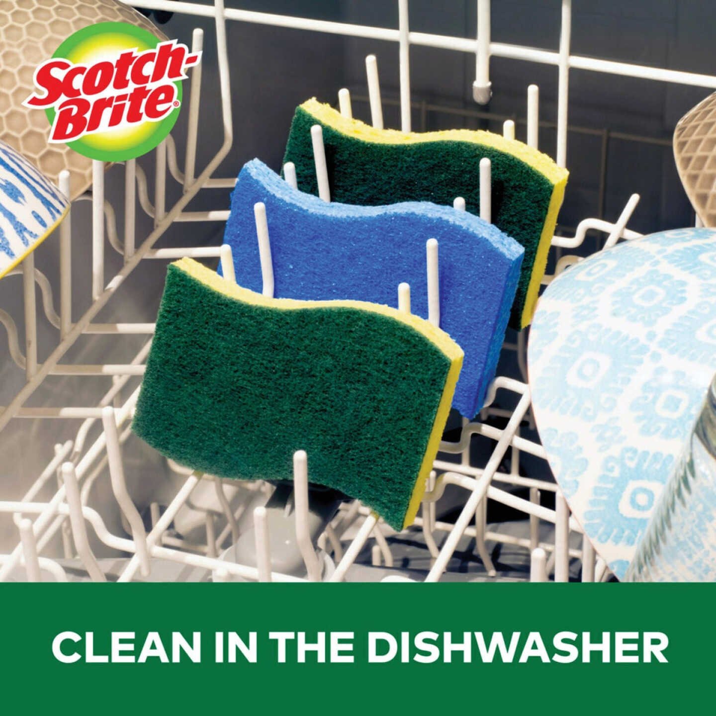 Scotch-Brite Heavy Duty Scrub Sponges, 4.5 In. x 2.7 In. x .6 In. (6-Pack) Image 3