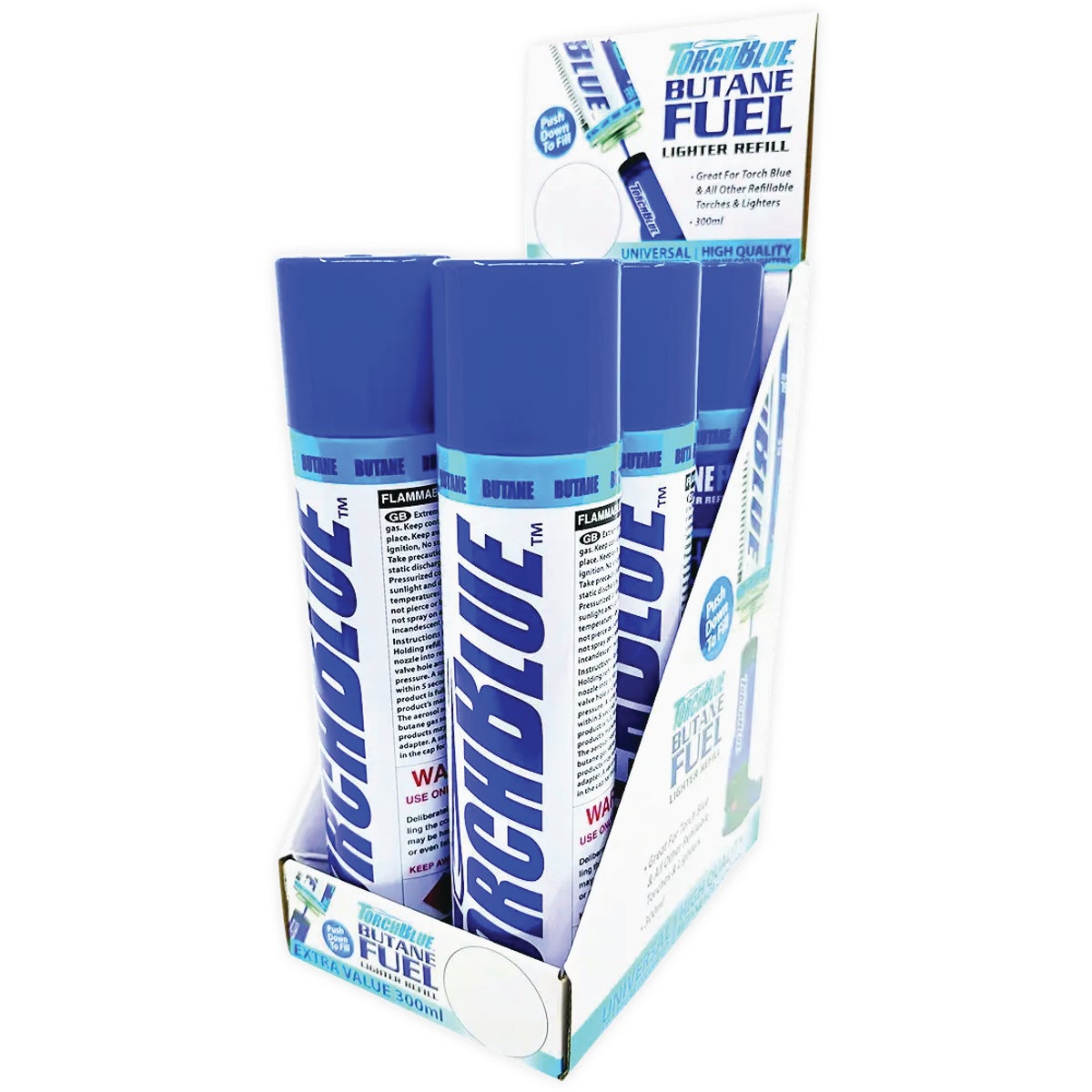 Torch Blue 3000mL Butane Cylinder Refill