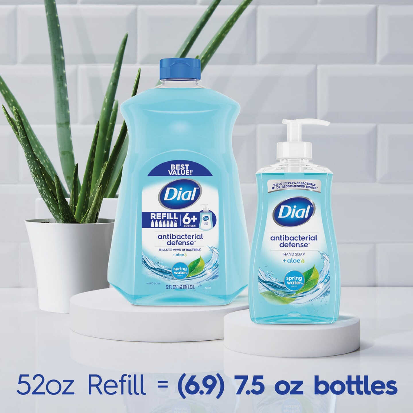 Dial Antibacterial Defense 11 Oz. Spring Water Liquid Hand Soap Image 4