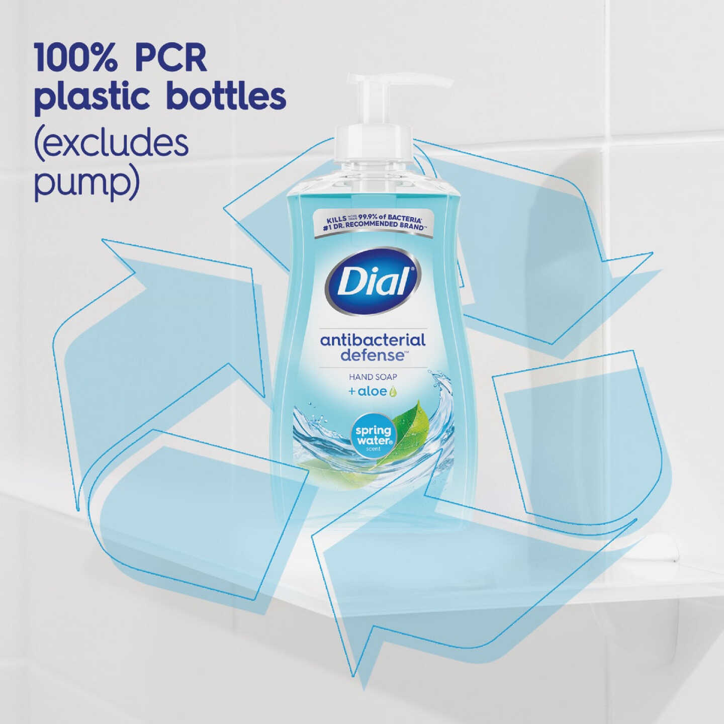 Dial Antibacterial Defense 11 Oz. Spring Water Liquid Hand Soap Image 3