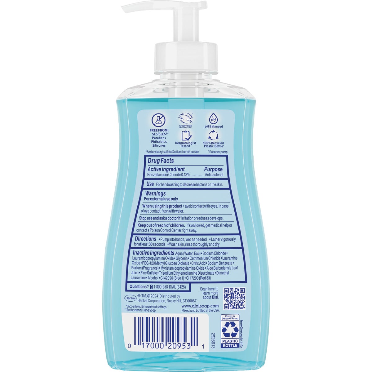 Dial Antibacterial Defense 11 Oz. Spring Water Liquid Hand Soap  Image 7