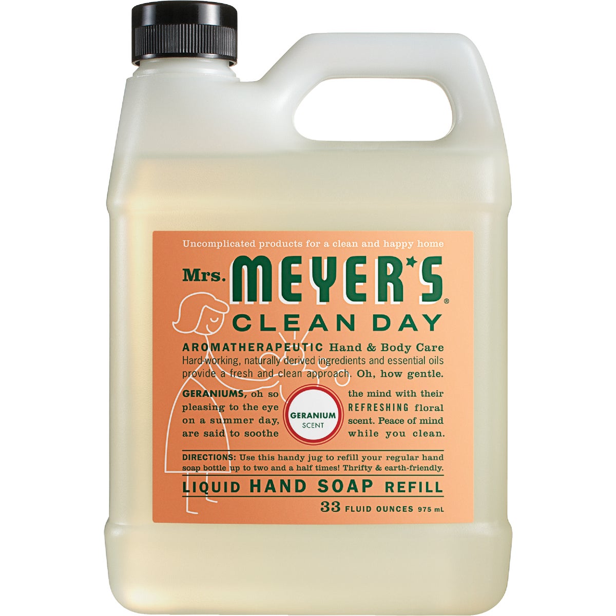 Mrs. Meyer's Clean Day 33 Oz. Geranium Liquid Hand Soap Refill Image 1