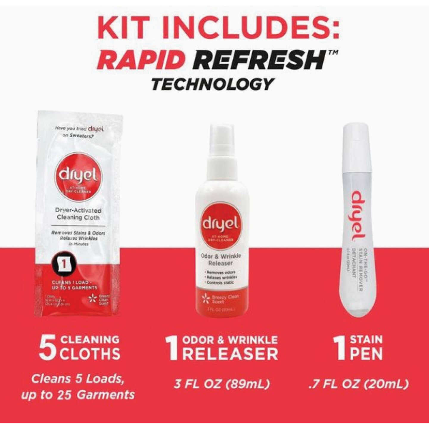Dryel At-Home Dry Cleaner Kit, 5 Loads Image 2