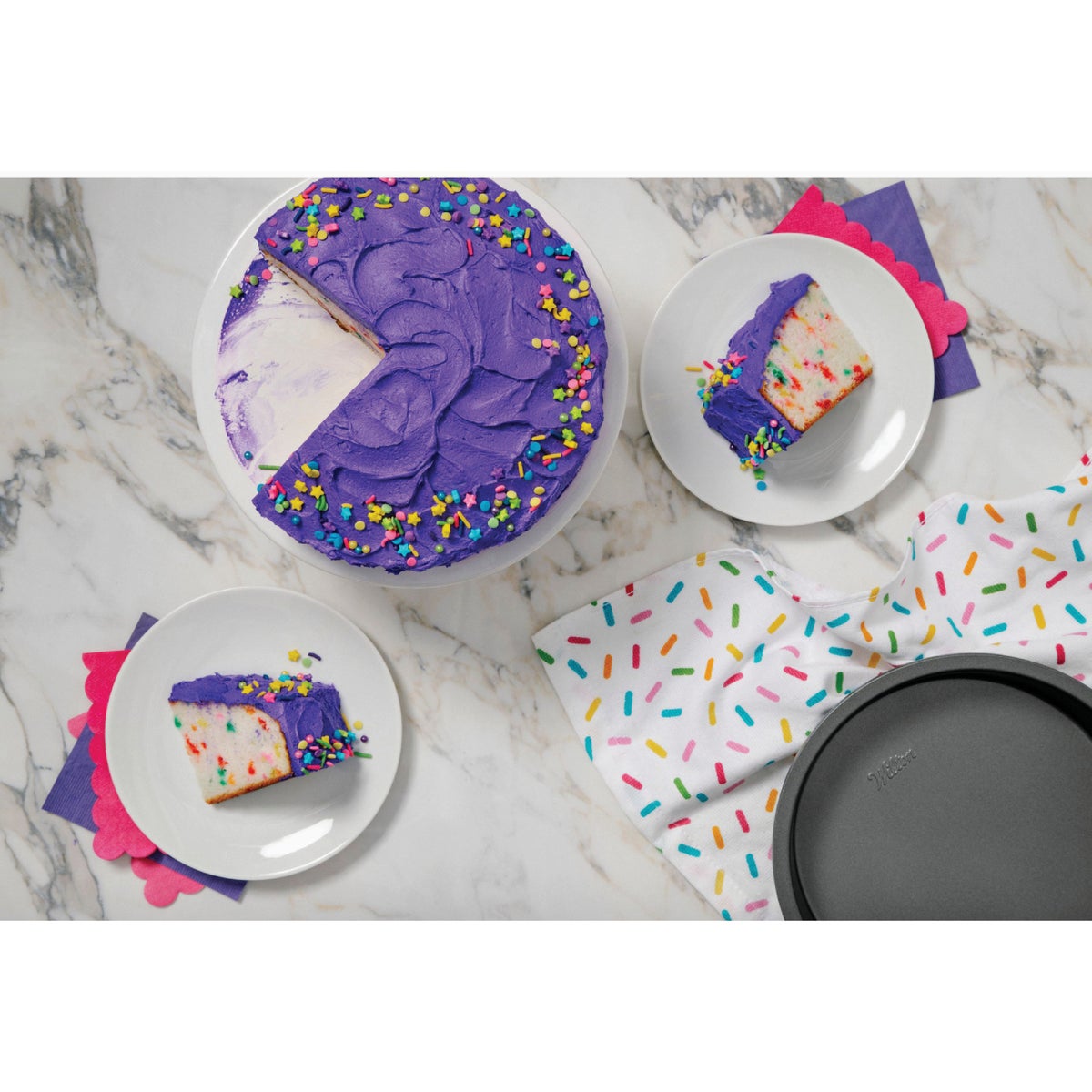 Wilton 8 In. Non-Stick Round Cake Pan Image 2