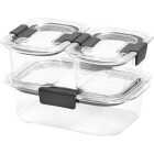 Rubbermaid Brilliance 6-Piece Clear Food Storage Container Set Image 1