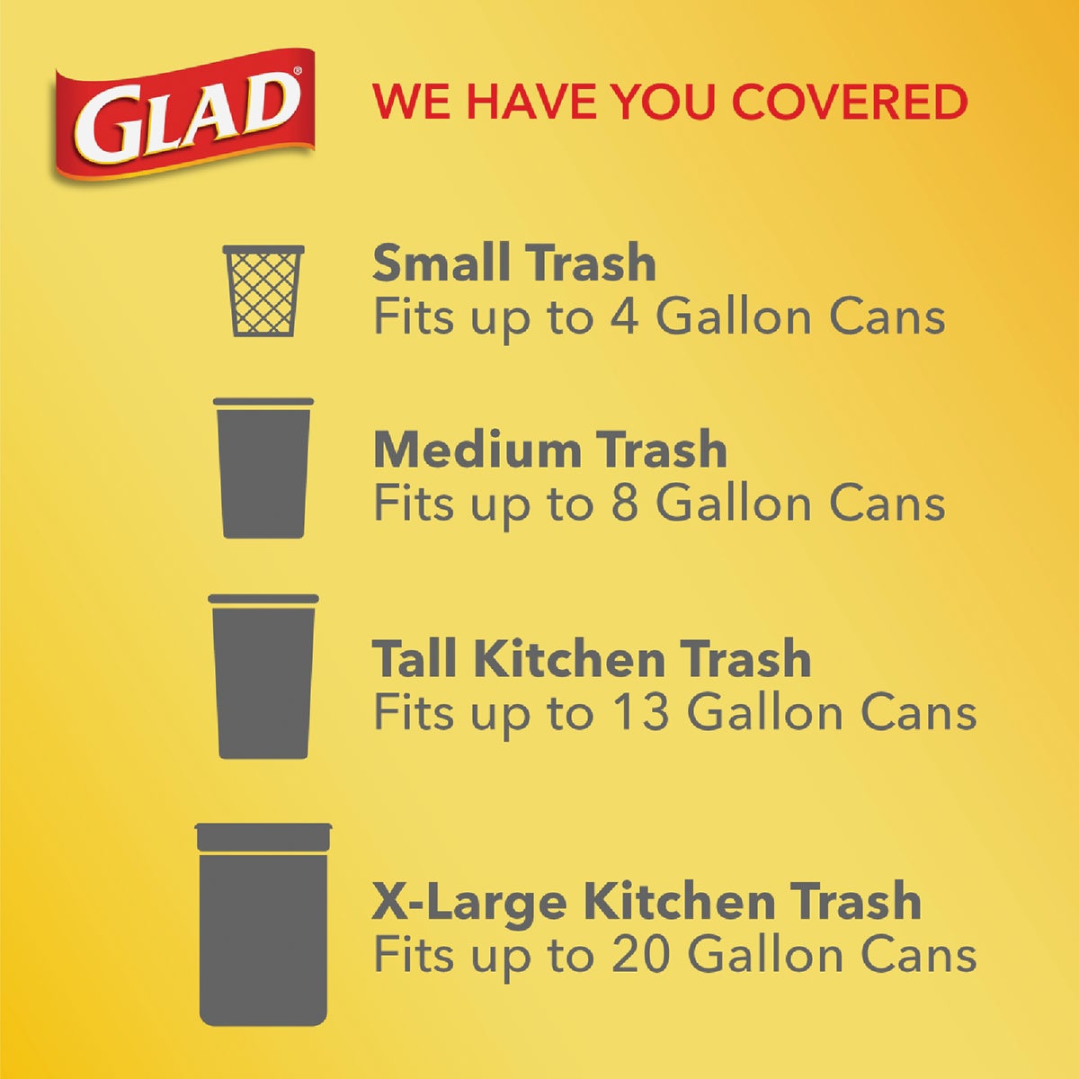 Glad Febreze 13 Gal. Fresh Scent Tall Kitchen White Trash Bag (40-Count) Image 4