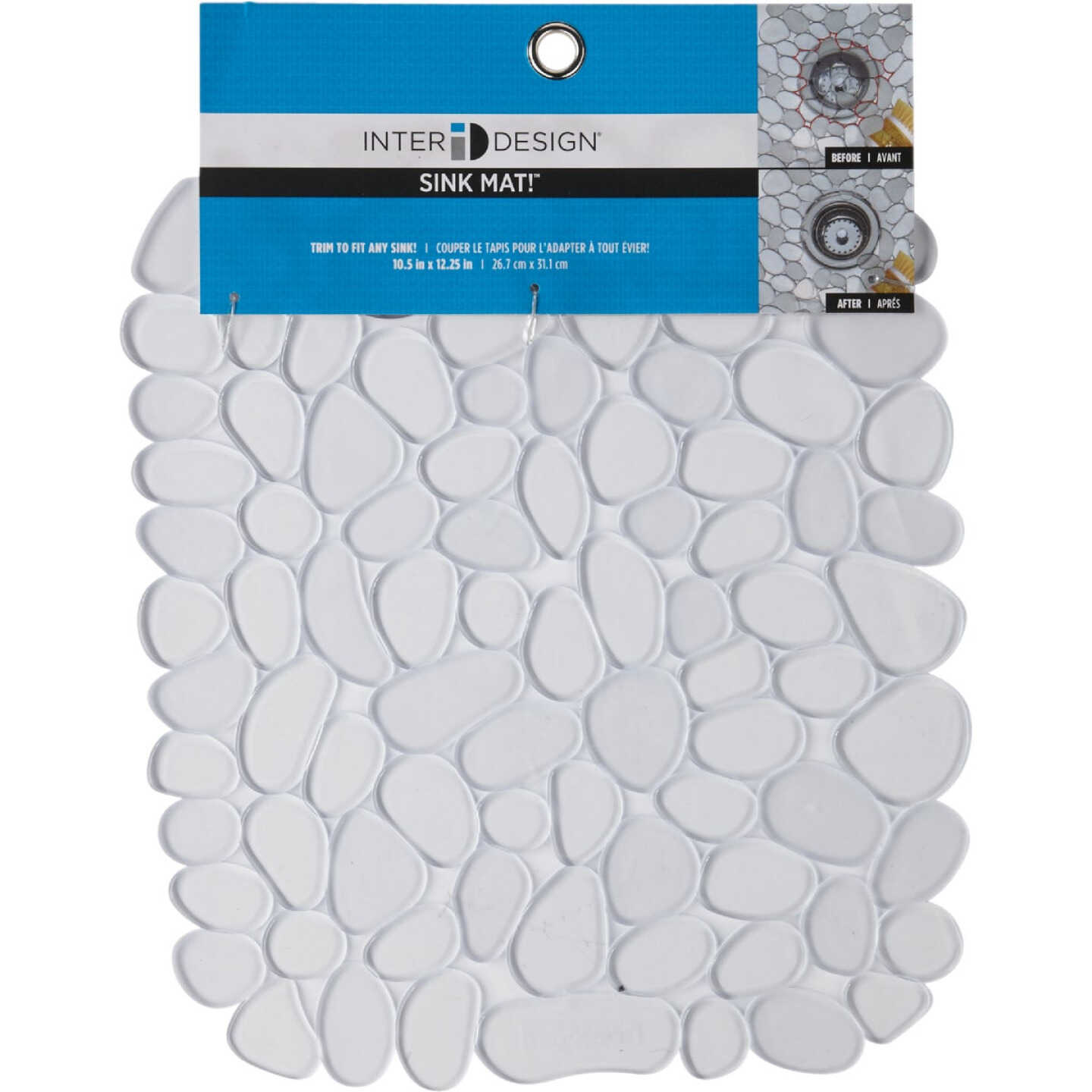 iDesign Pebblz 10.5 In. x 12.25 In. Clear Sink Mat Image 2