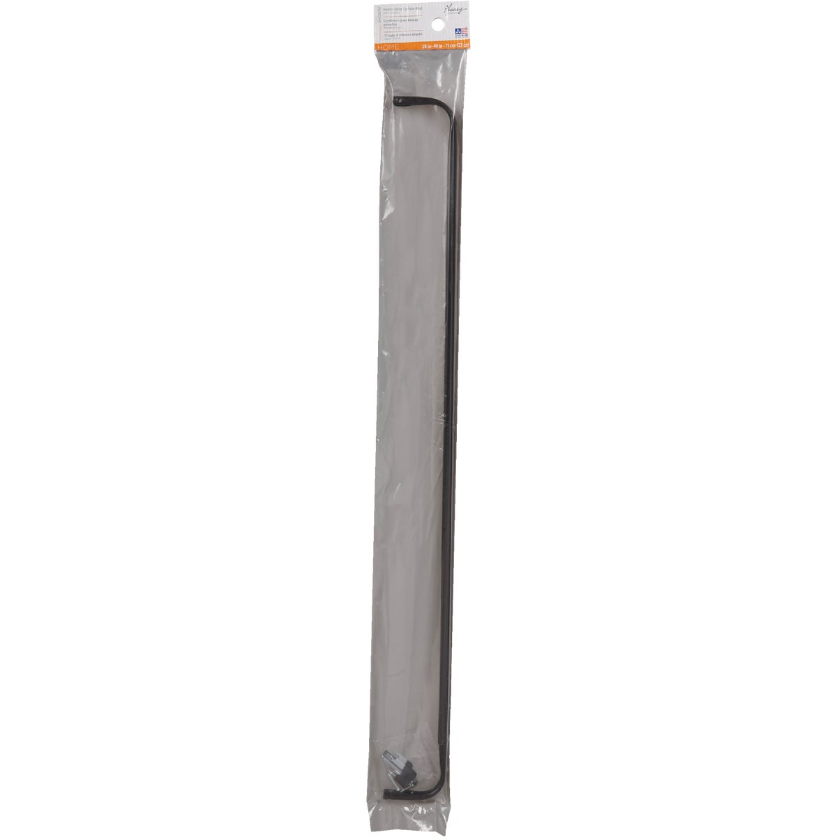 Kenney 28 In. To 48 In. 1 In. Single Curtain Rod, Espresso Image 2