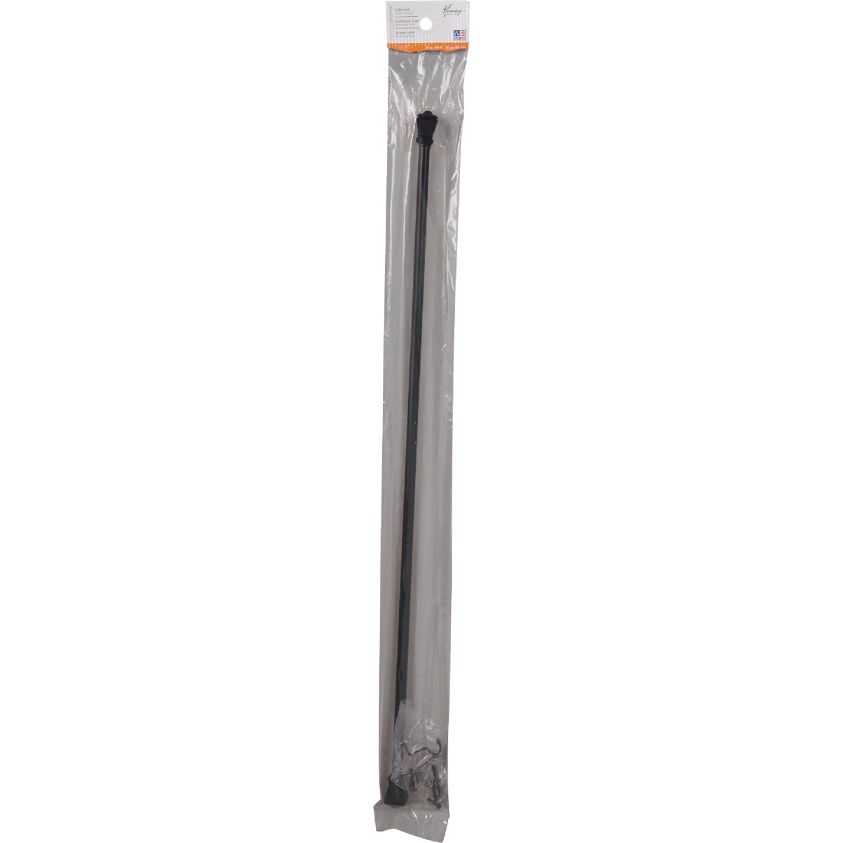 Kenney Amelia 28 In. To 48 In. 7/16 In. Black Standard Cafe Rod Image 2