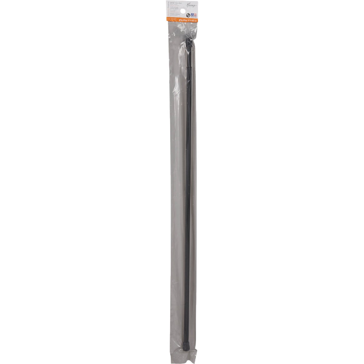 Kenney Strafford 28 In. To 48 In. 7/16 In. Spring Tension Rod, Black Image 2