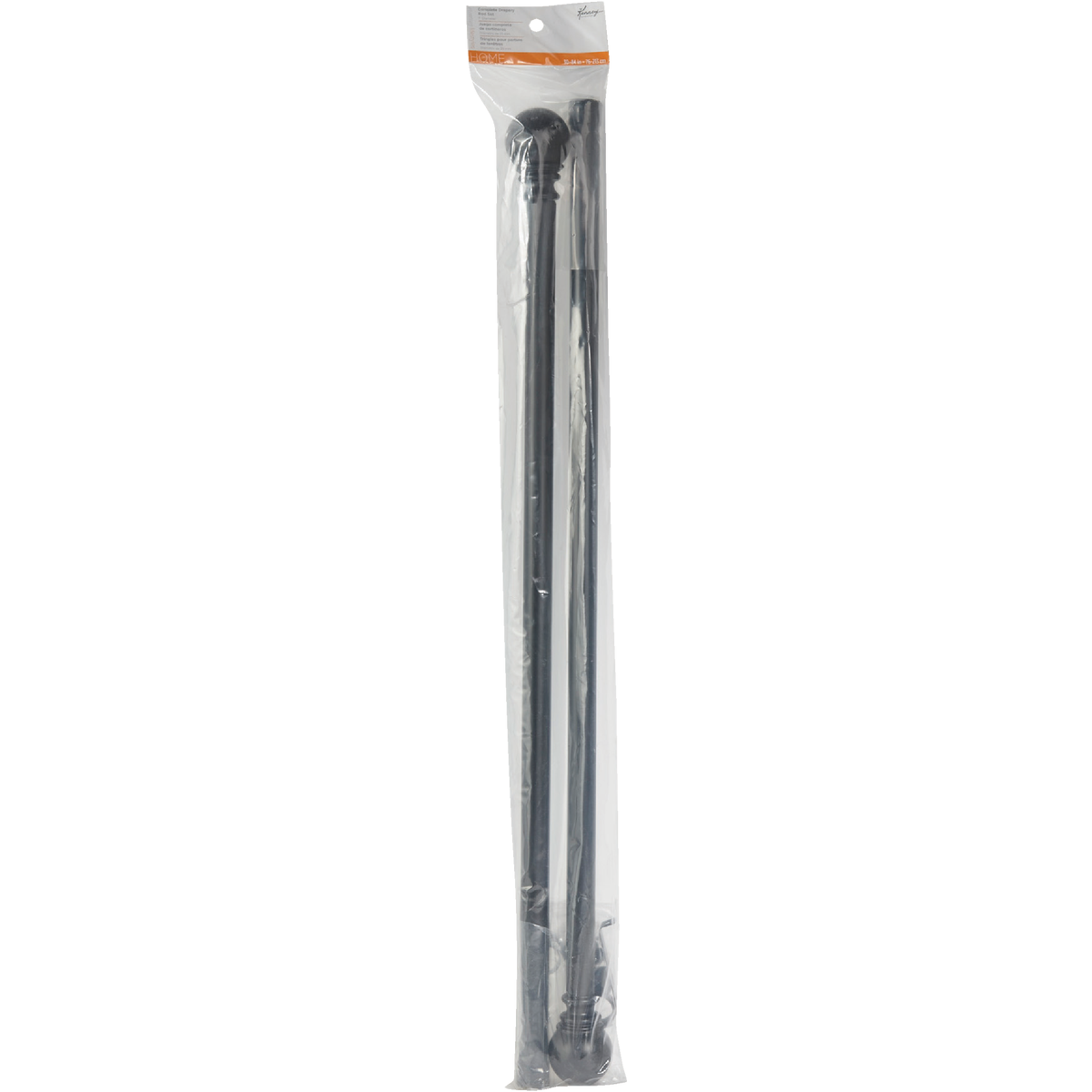 Kenney Layla 30 In. To 84 In. 1 In. Single Curtain Rod, Black Image 2
