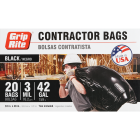 Grip-Rite 42 Gal. Contractor Black Trash Bag (20-Count) Image 2