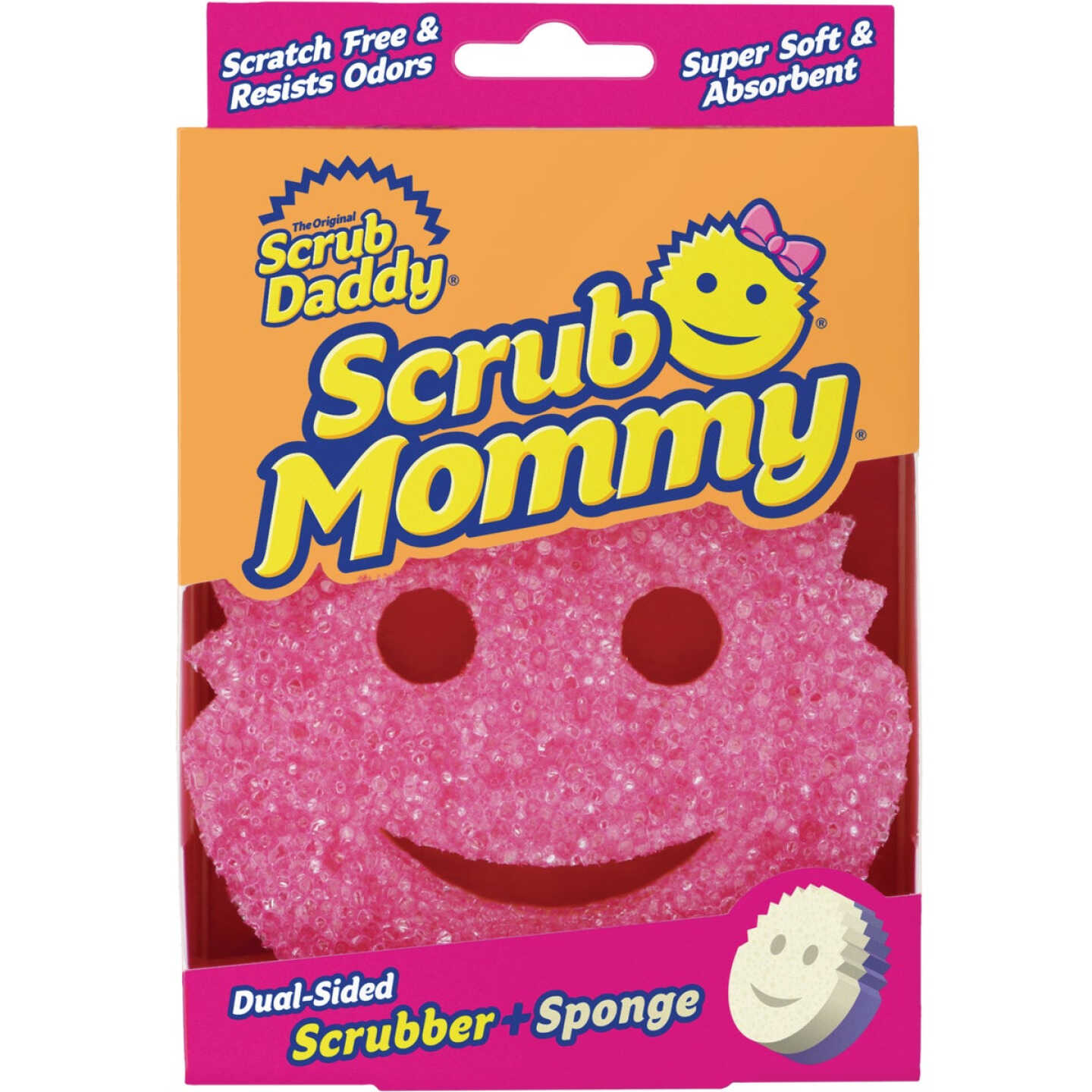 Scrub Mommy 6 In. x 4.125 In. Dual Sided Purple Scrub Sponge Image 1