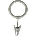 Kenney 5/8 In. To 3/4 In. Clip Curtain Ring, Pewter (14-Pack) Image 1