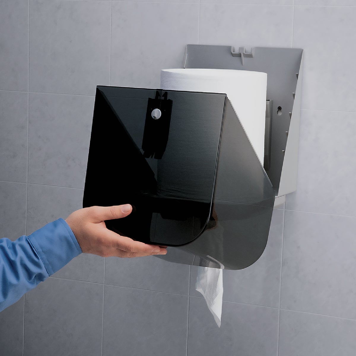 Kimberly-Clark Professional In-Sight Center-Pull Smoke Paper Towel Dispenser Image 2