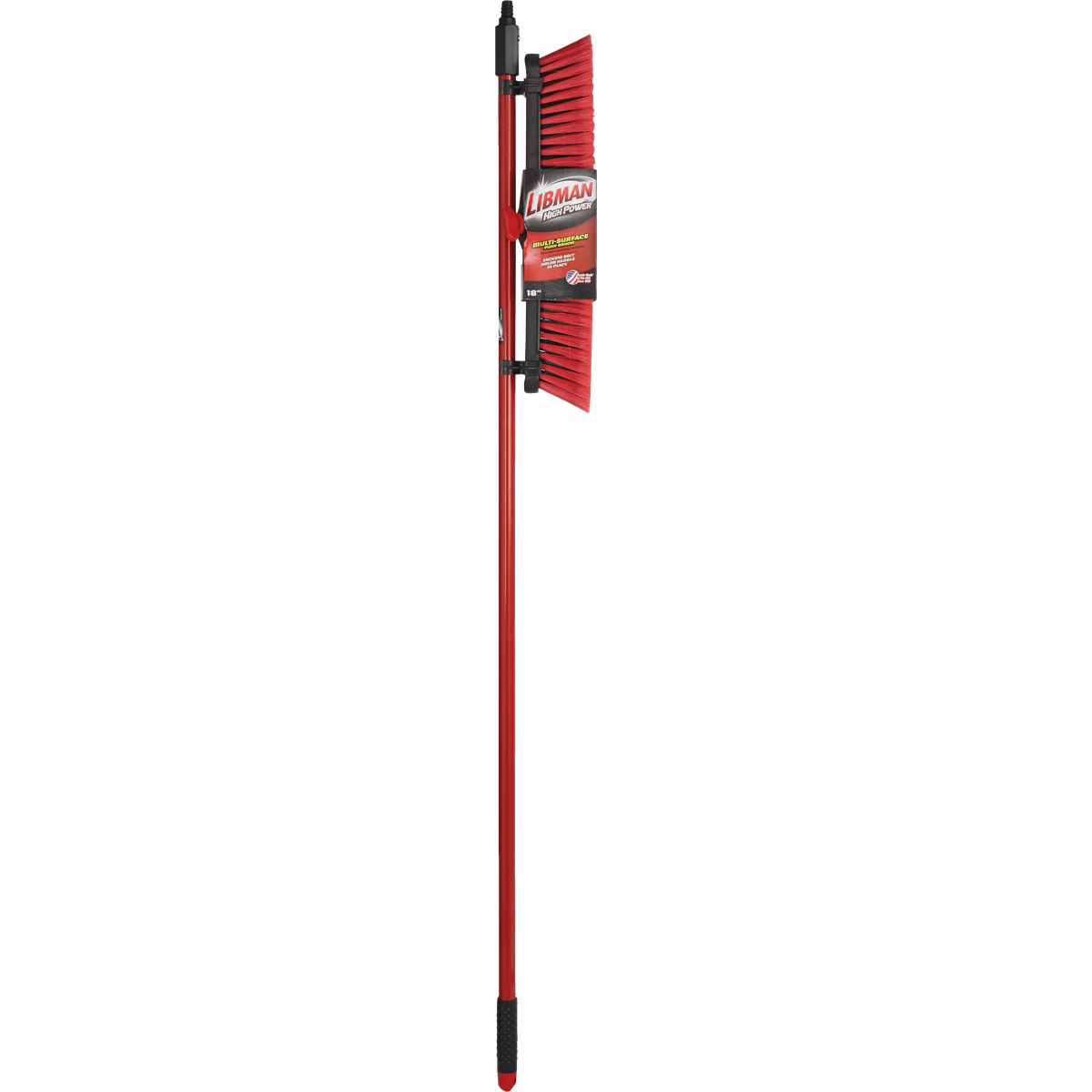 Libman 18 In. W. x 64 In. L. Steel Handle Multi-Surface Medium Sweep Push Broom Image 2