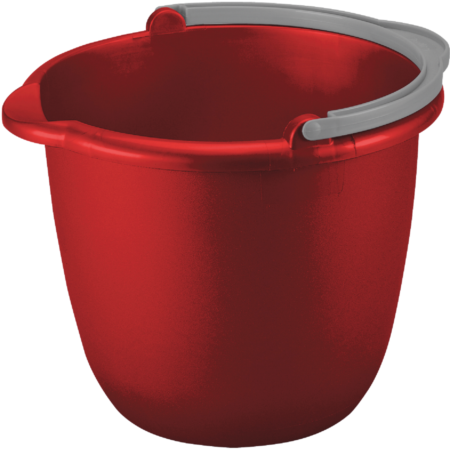 Sterilite 10 Qt. Red Classic Spout Bucket Image 1