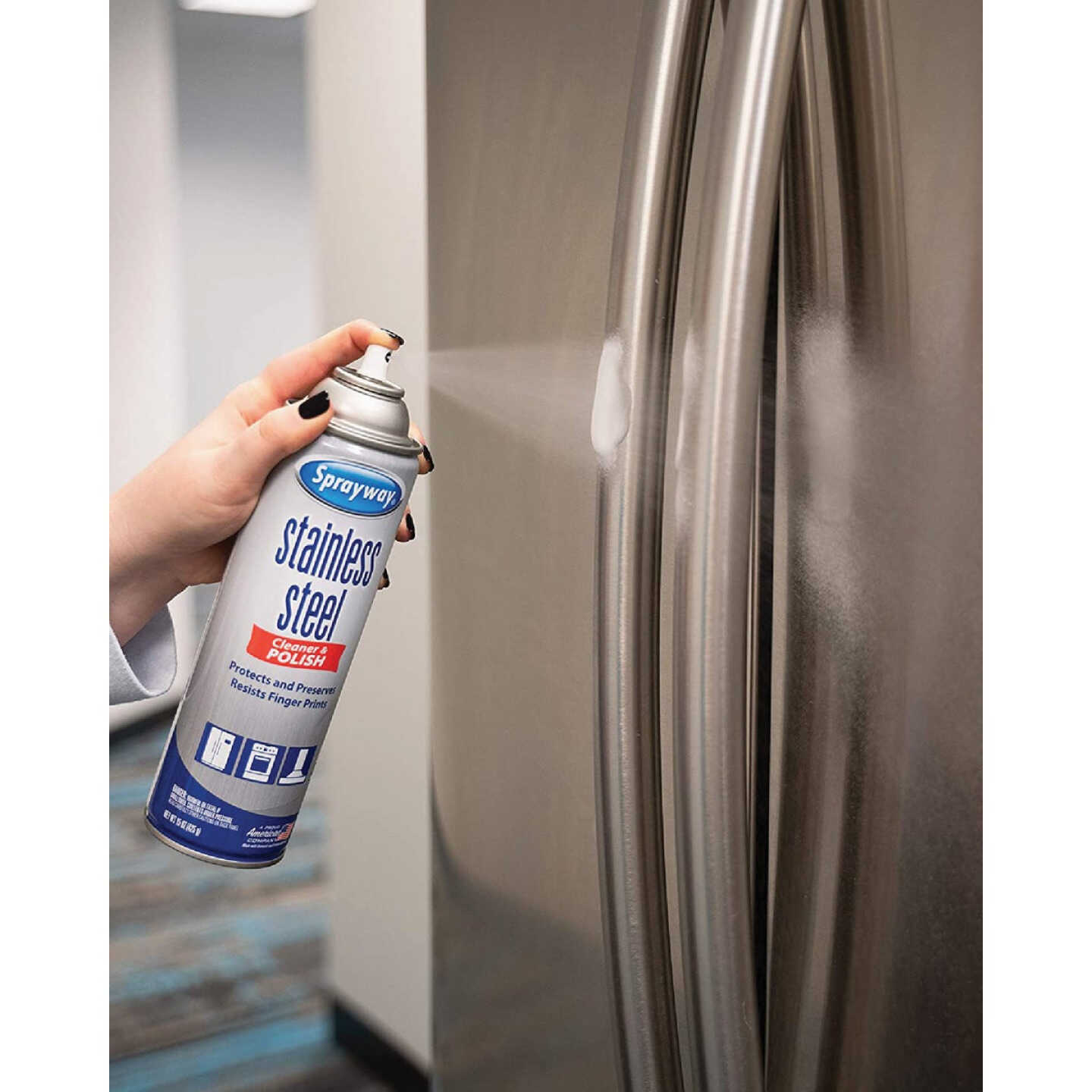 Sprayway 15 Oz. Silicone Formula Stainless Steel Cleaner & Polish Image 2