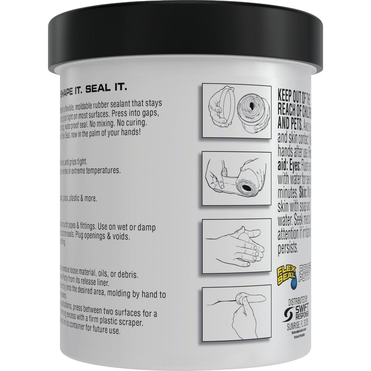 Flex Seal Power Putty 16 Oz. Black Multi-Purpose Adhesive Image 7