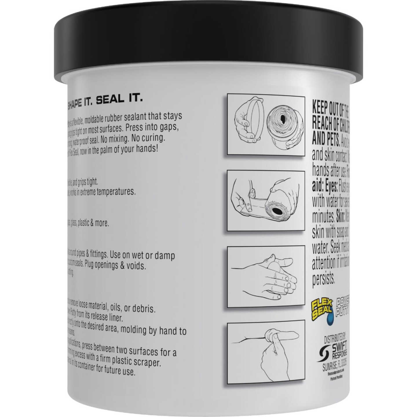 Flex Seal Power Putty 16 Oz. Black Multi-Purpose Adhesive Image 7