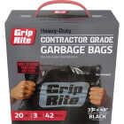 Grip-Rite 42 Gal. Heavy-Duty Contractor Black Trash Bag (20-Count) Image 2
