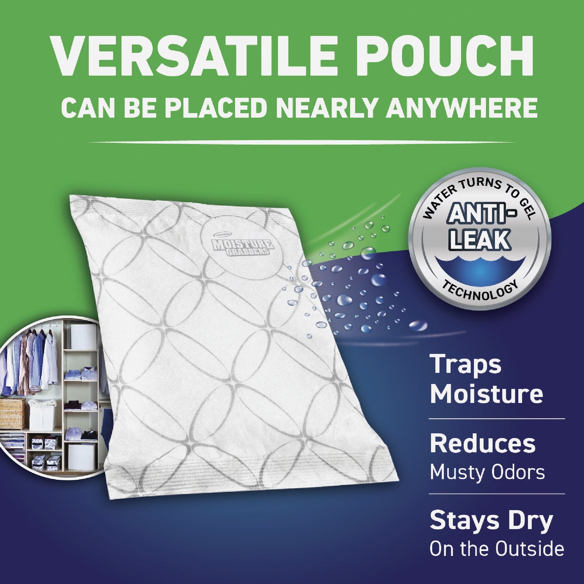 Concrobium Moisture Grabbers 27.6 Oz. Humidity Absorbing Pouch (3-Count) Image 2