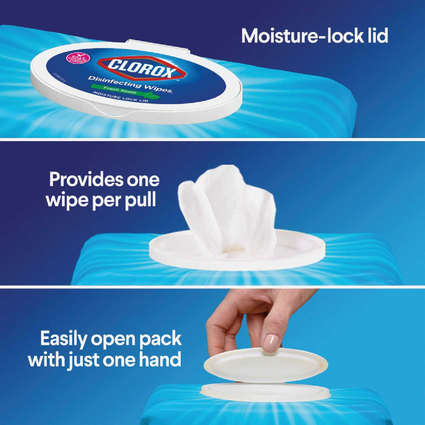 Clorox Fresh Scent Disinfecting Cleaning Wipes Flexpack (75-Count) Image 2