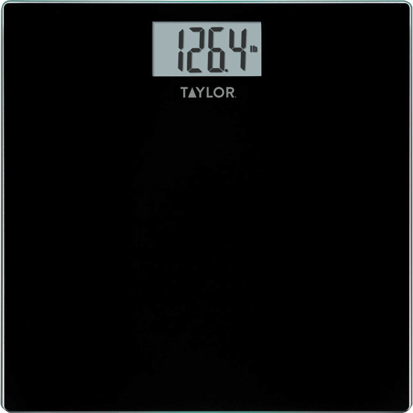 Taylor Digital 400 Lb. Glass Bath Scale, Black Image 1