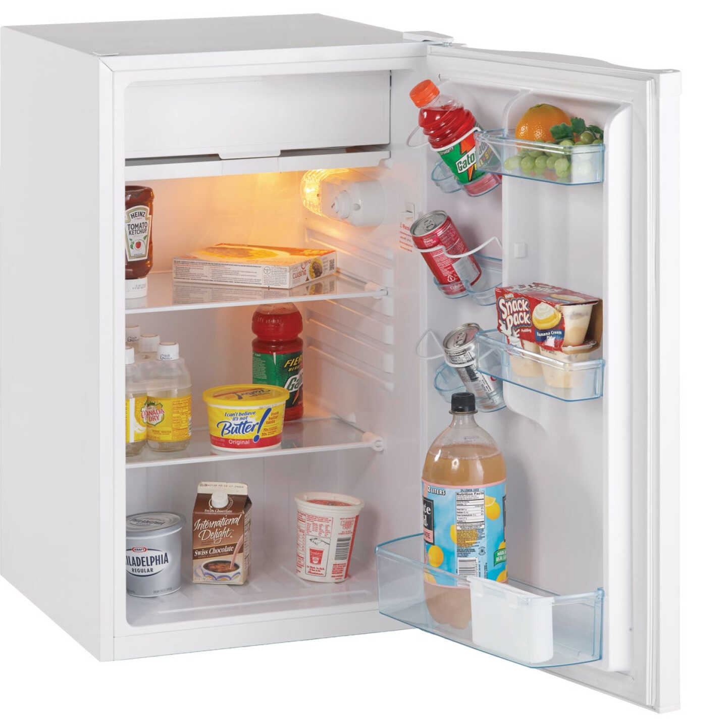 Avanti 4.4 Cu. Ft. White Counter High Refrigerator with Separate Chiller Image 2