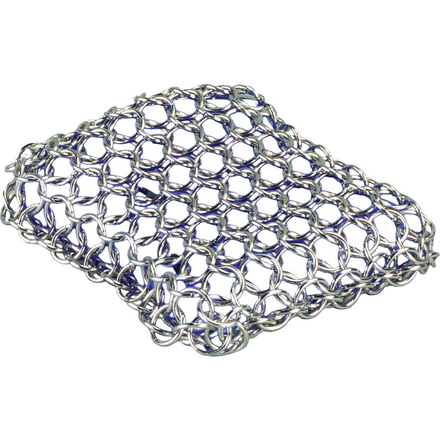 Lodge Blue Stainless Steel Chainmail Scrubbing Pad Image 1