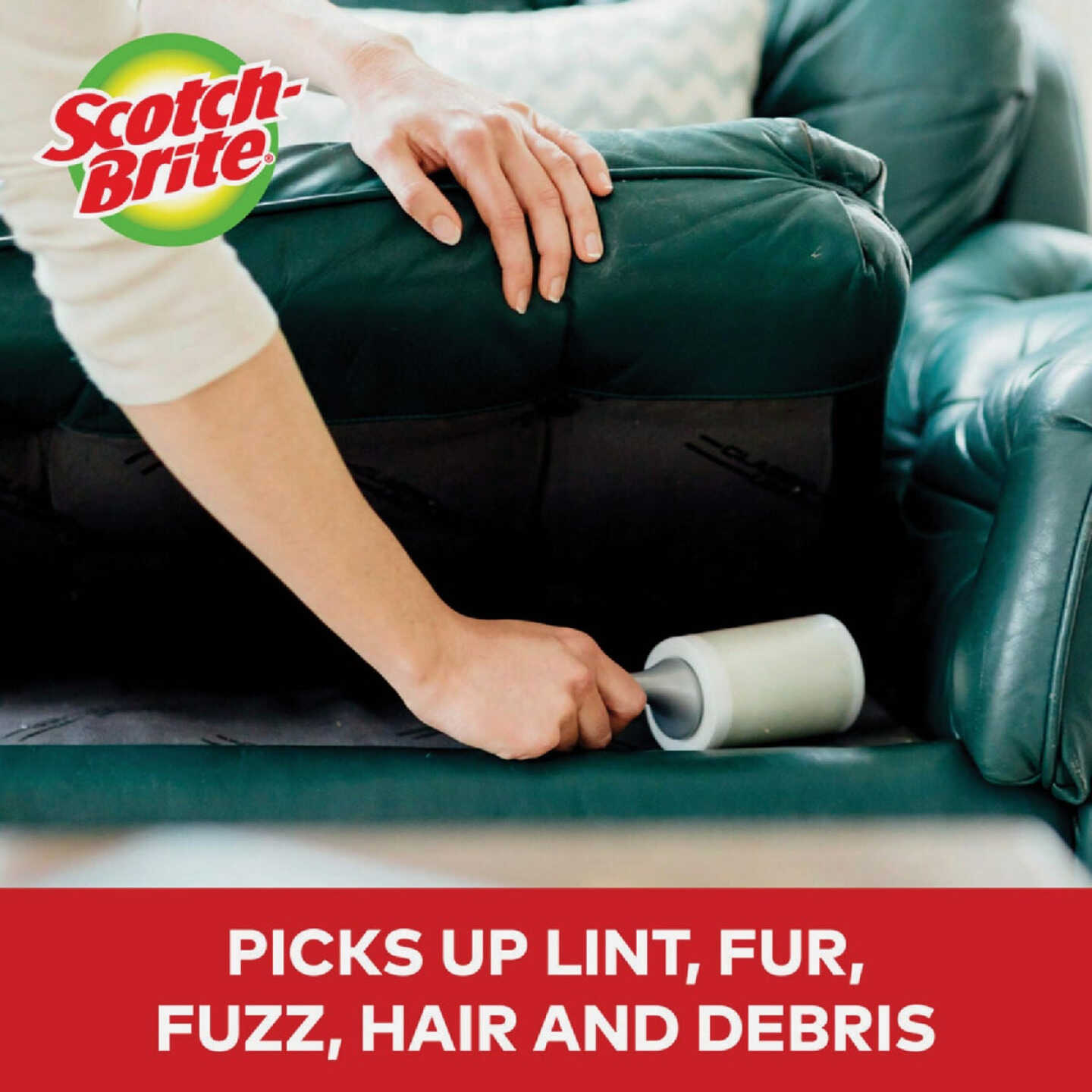 Scotch-Brite Everyday Clean 70-Sheet Lint Roller (2-Pack) Image 4