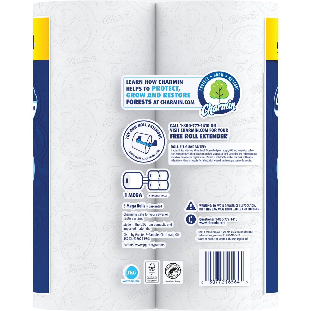 Charmin Ultra Soft Toilet Paper (6 Mega Rolls) Image 5