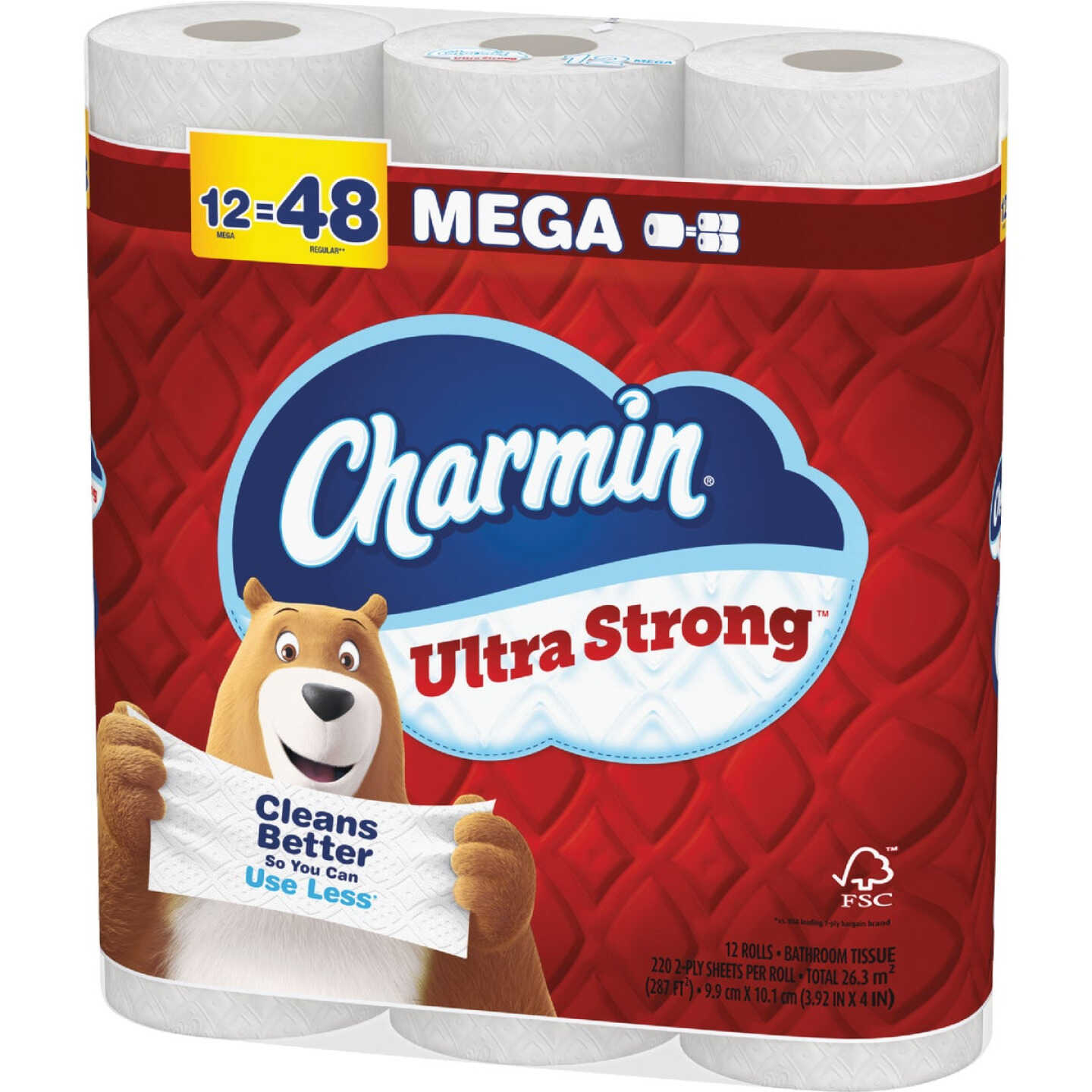 Charmin Ultra Strong Toilet Paper (12 Mega Rolls) Image 3