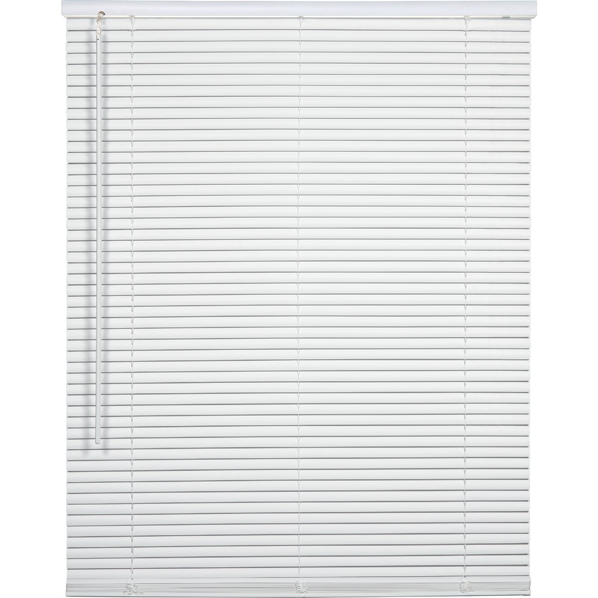Home Impressions 46 In. x 64 In. x 1 In. White Vinyl Light Filtering Cordless Mini Blind