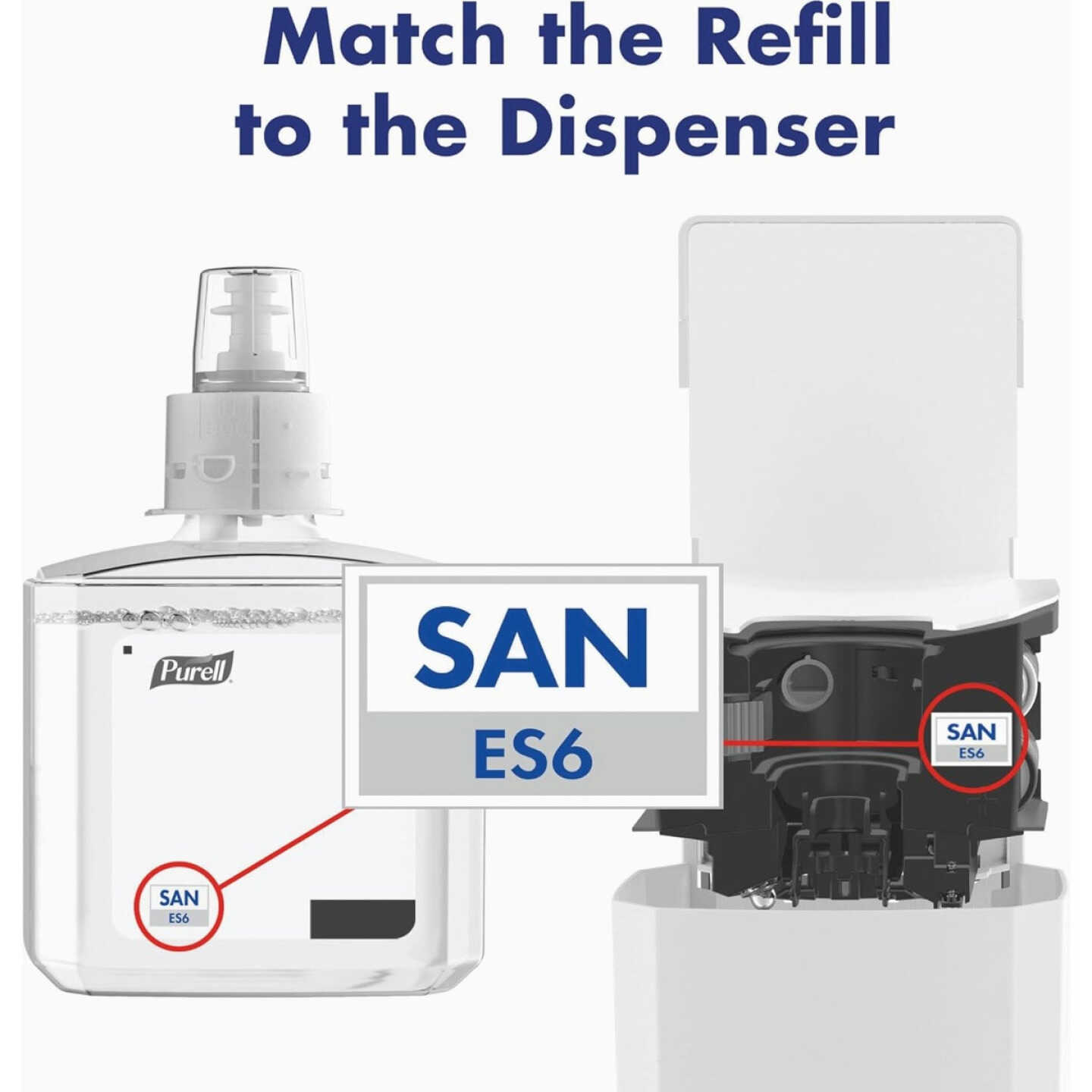 PURELL ES6 Automatic White 1200mL Hand Sanitizer Dispenser Image 4
