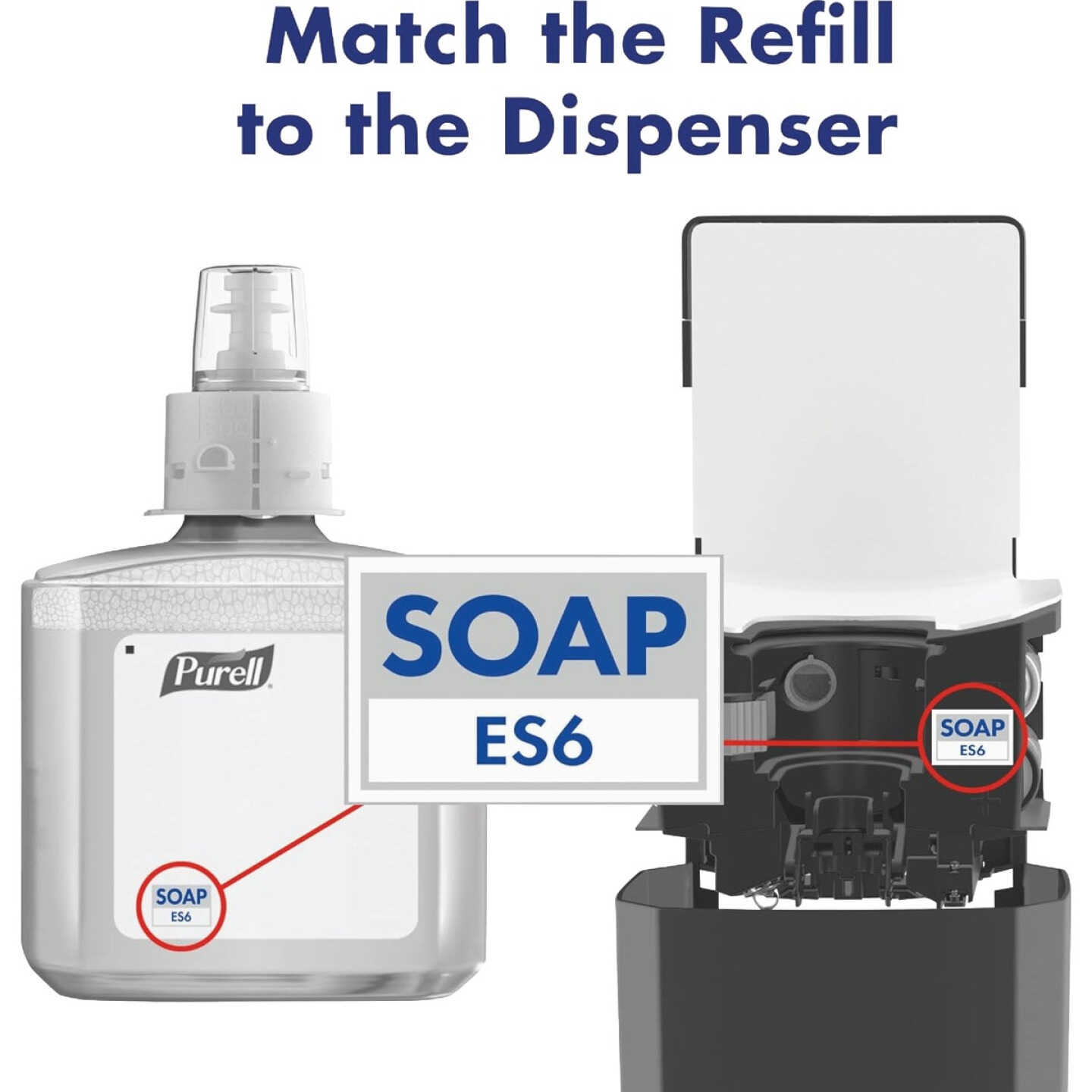Purell ES6 1200mL Healthy Soap Gentle & Free Foam Refill Image 5