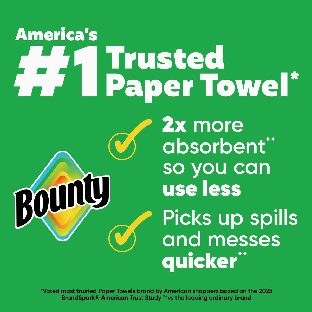 Bounty Paper Towels Select-A-Size White, 4 Double Rolls, 82 Sheets Per Roll Image 3