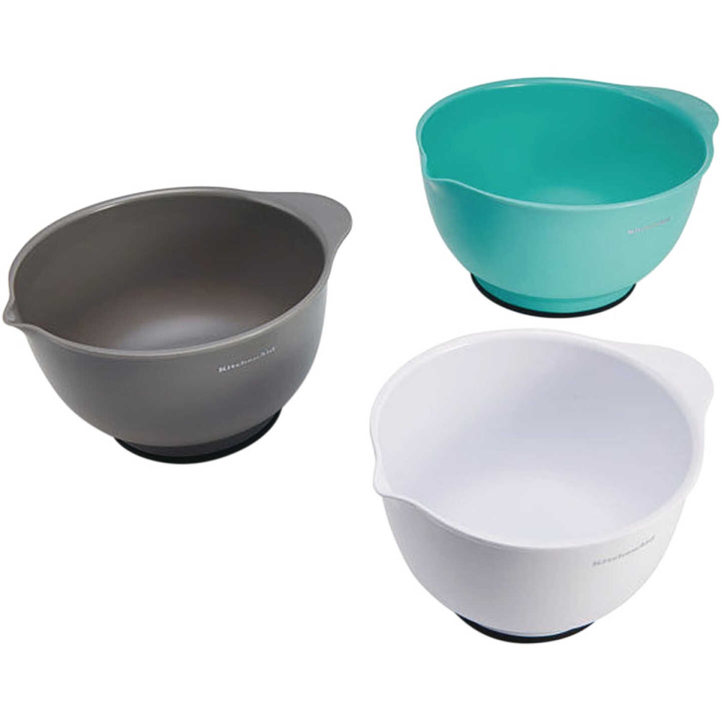 KitchenAid Plastic Mixing Bowls (3 Piece) Image 1