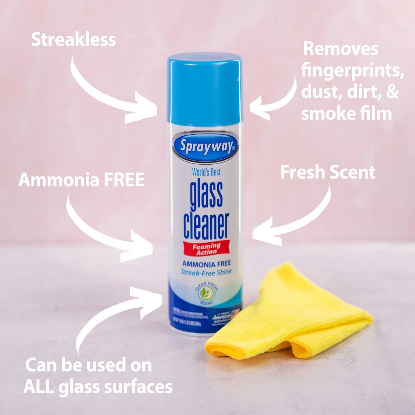 Sprayway 19 Oz. Aerosol Spray Glass & Surface Cleaner Image 2