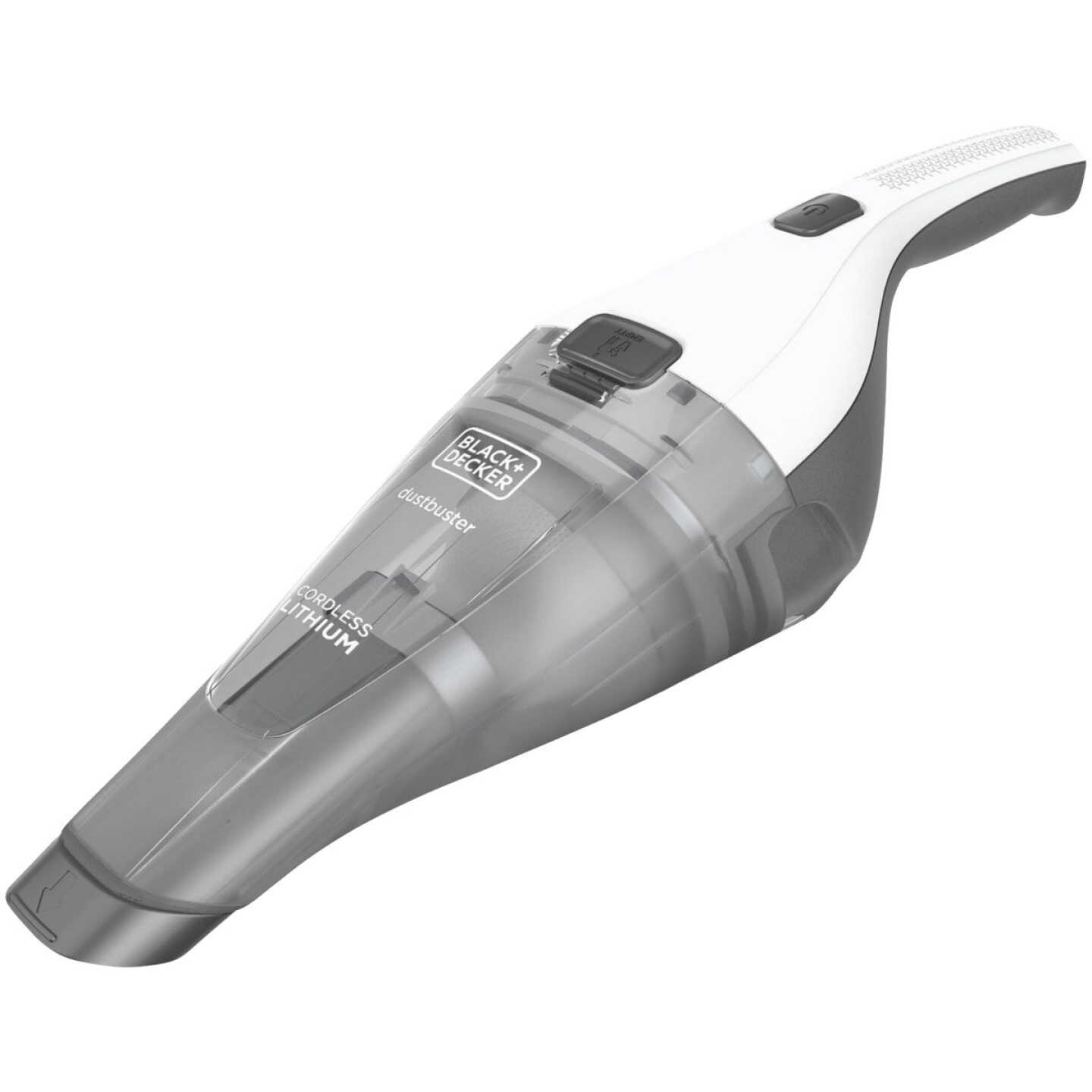 Black & Decker Dustbuster 7.2V 1.5AH White Cordless Handheld Vacuum Cleaner Image 1
