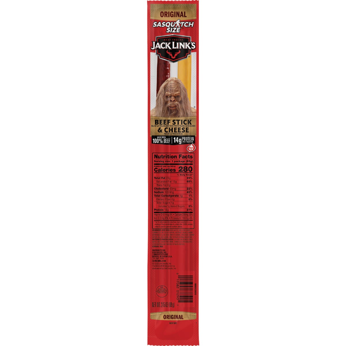 Jack Link's 2.45 Oz. XL Beef and Cheese Combo