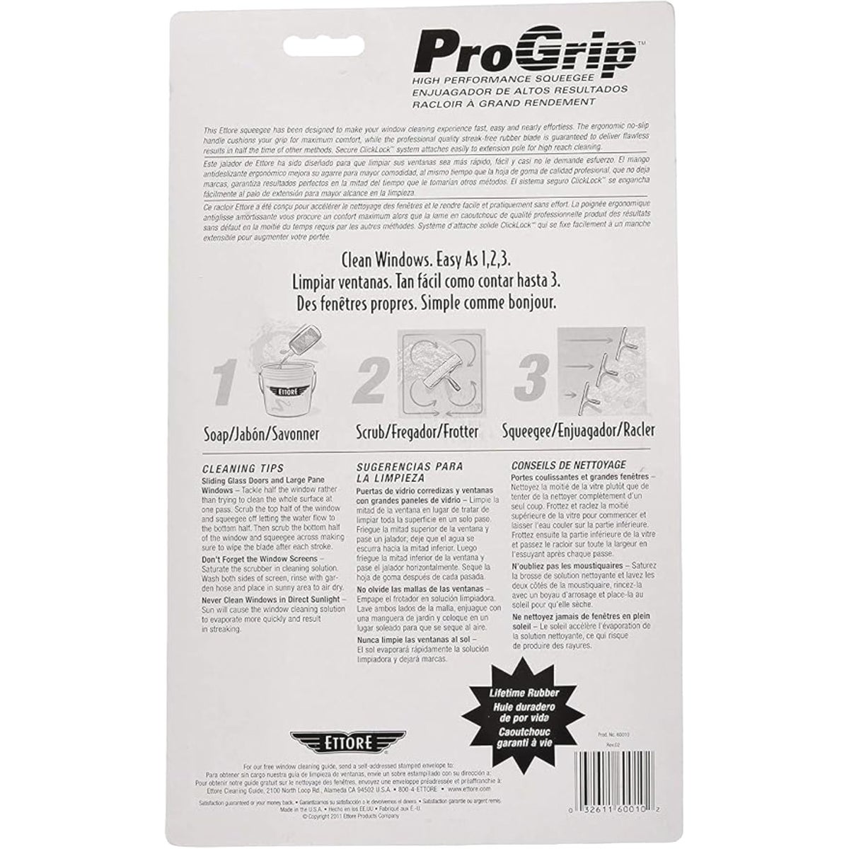 Ettore Progrip 18 In. Professional Window Squeegee Image 2