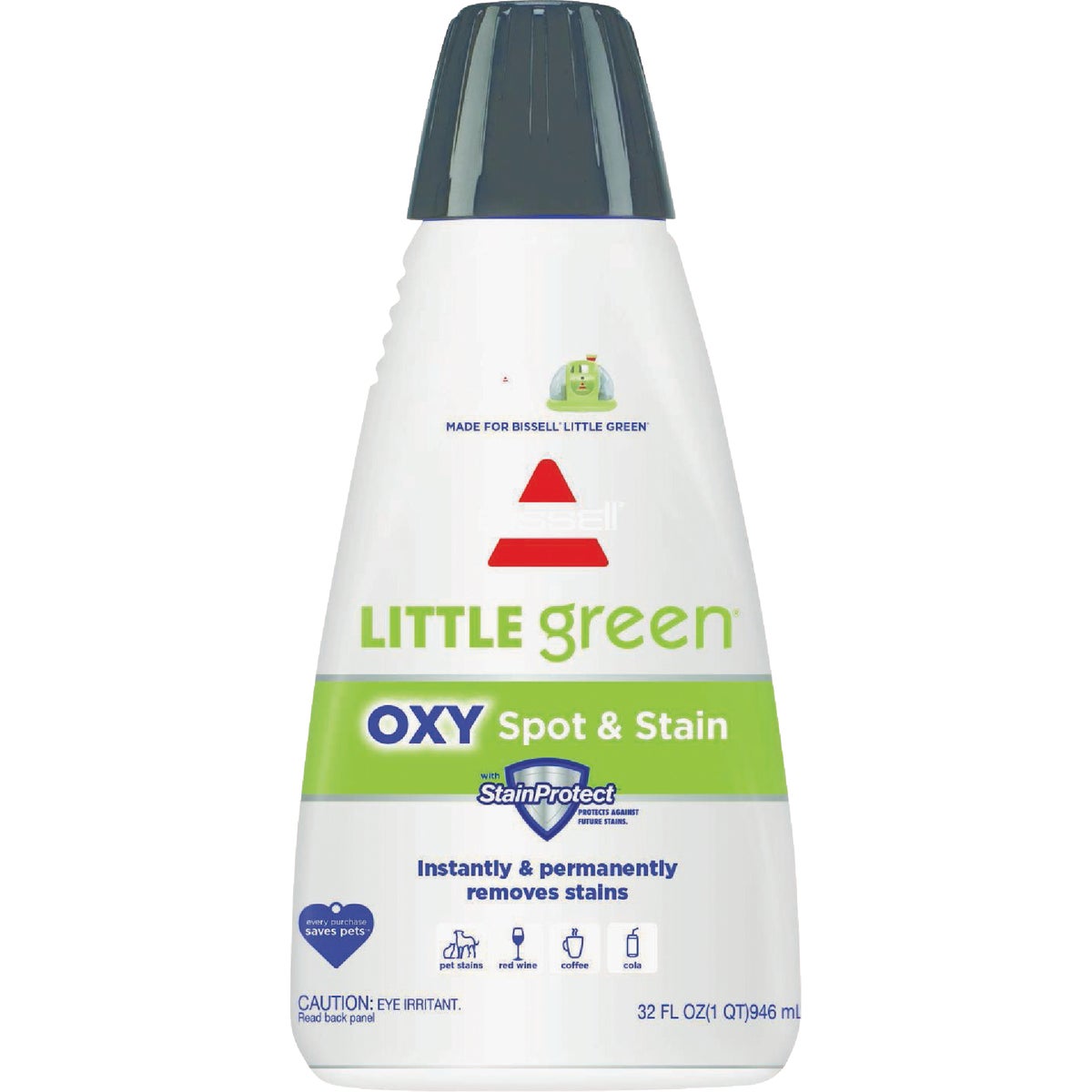 Bissell 32 Oz. Little Green Spot & Stain Formula for Portable Carpet Cleaners